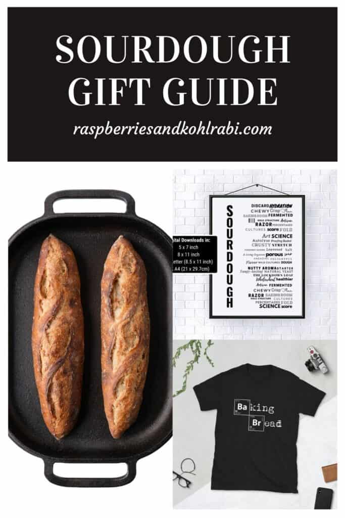 collage of three gift ideas for bakers