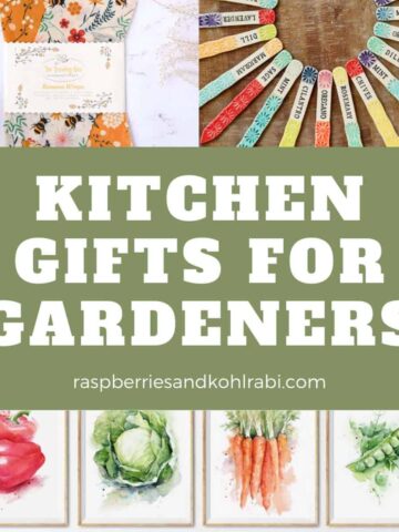 collage of gifts for gardeners