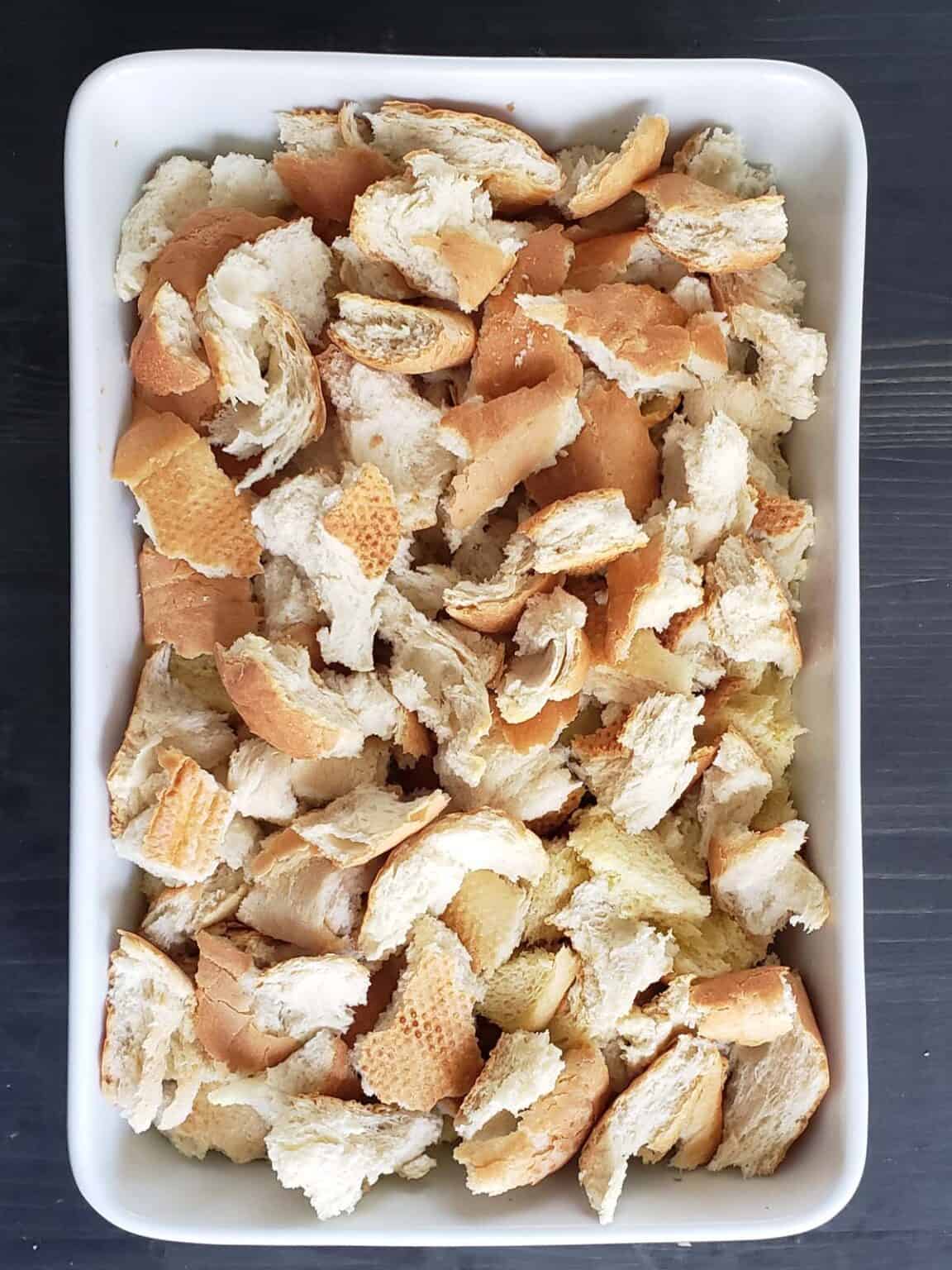 Condensed Milk Bread Pudding Raspberries and Kohlrabi