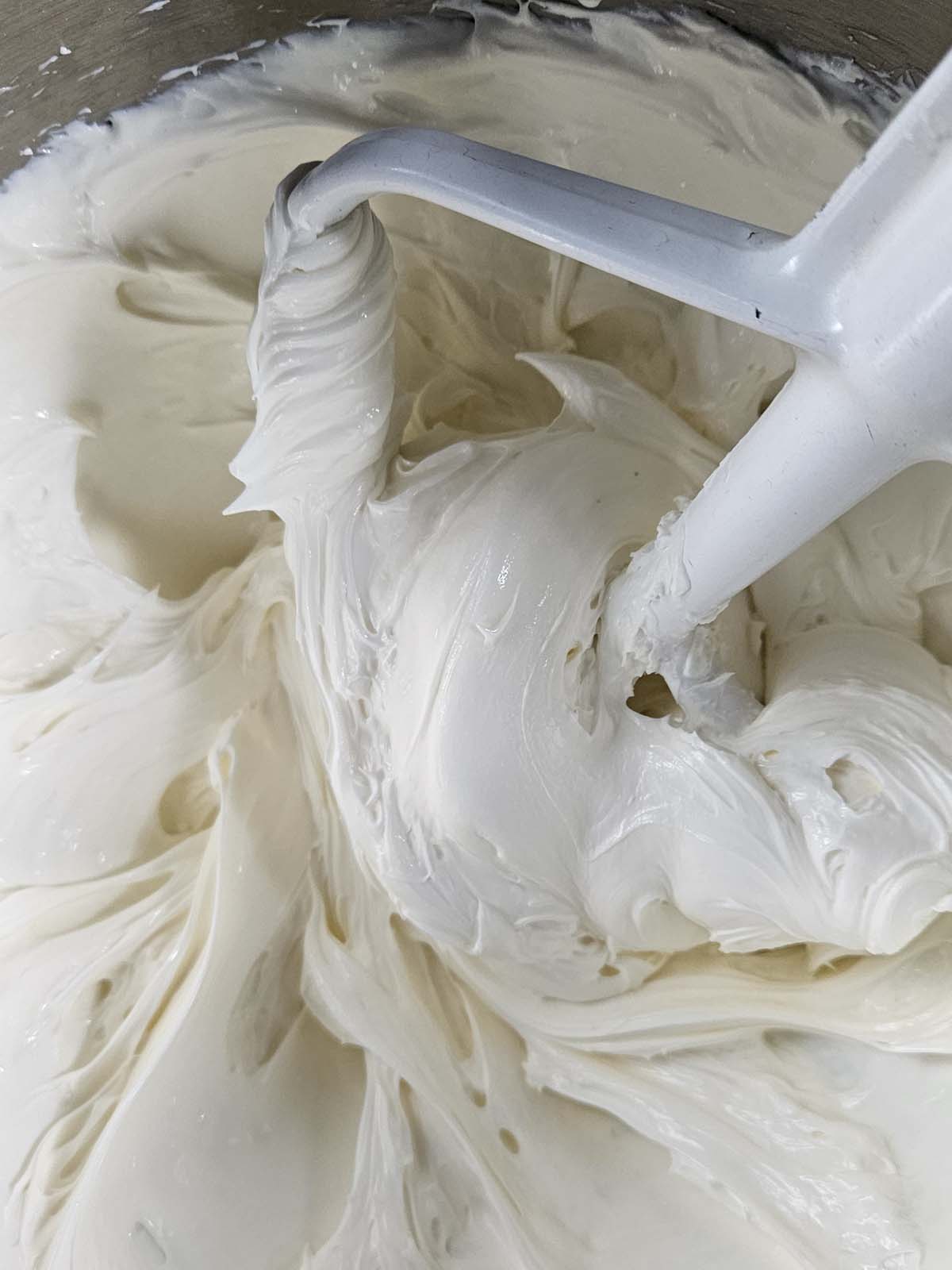 Whipped marscapone cheese.