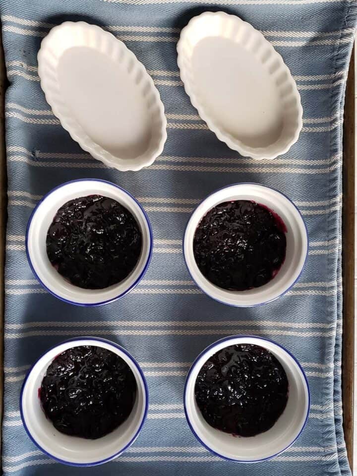 Blueberry Creme Brulee - Raspberries and Kohlrabi